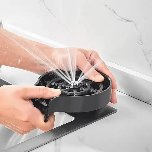 Two-piece Kitchen Sink Faucet Cup Flusher, Automatic Sink Flusher, Sink Sprayer With Kitchen Sink Hose, The Perfect Kitchen Sink Accessory To Upgrade Your Kitchen Sink With High Pressure Cup Washer An